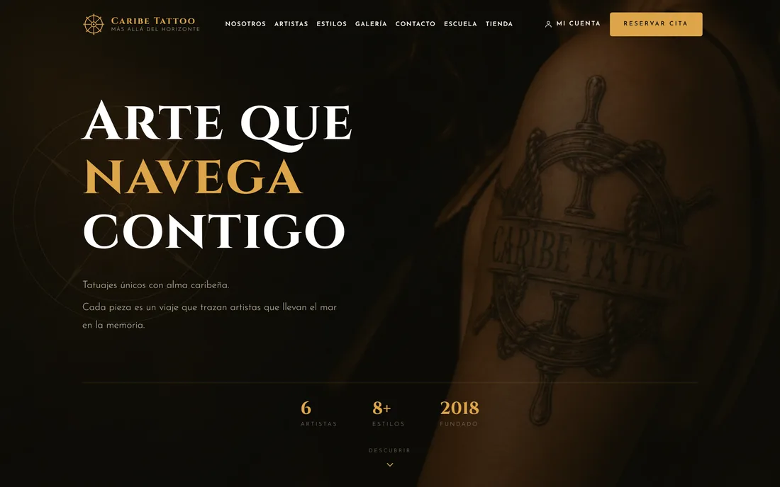 Portada de caribetattoo.es